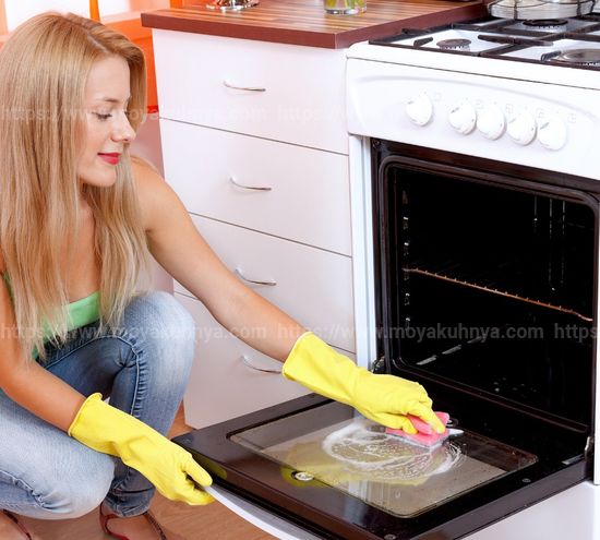 как очистить духовку от пригоревшего жира