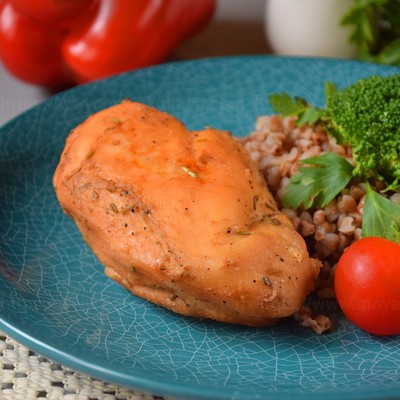 Запечённая куриная грудка с мёдом и горчицей