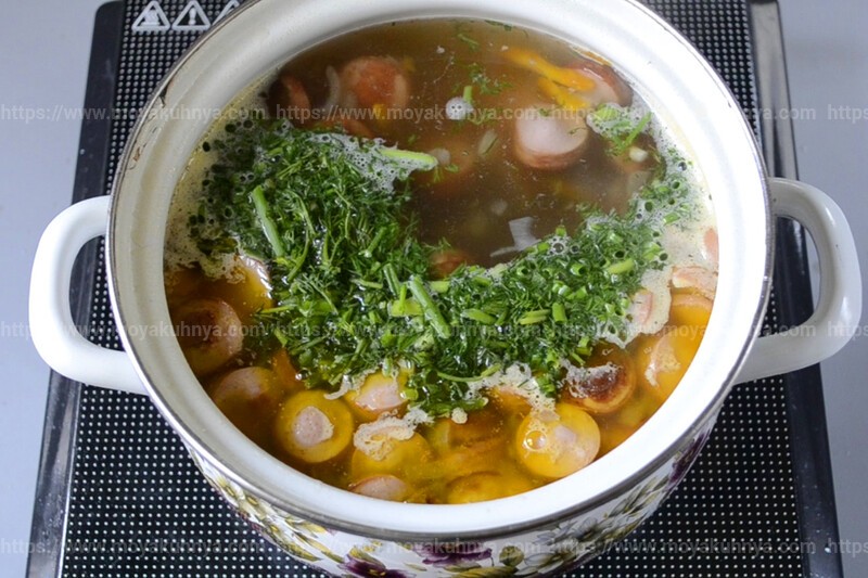 суп с сосисками рецепт пошагово с фото