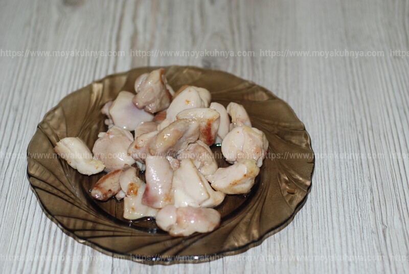 рецепт азу из курицы +с солеными огурцами