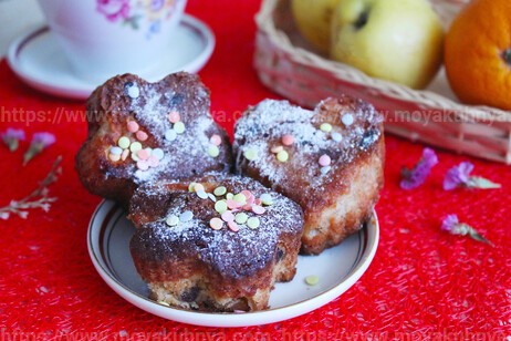 яблочные кексы в силиконовых формочках рецепт с фото