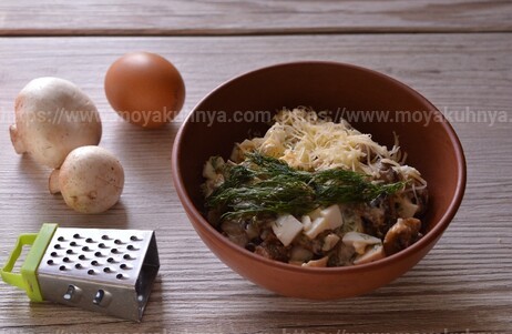 простой салат с куриной грудкой шампиньонами