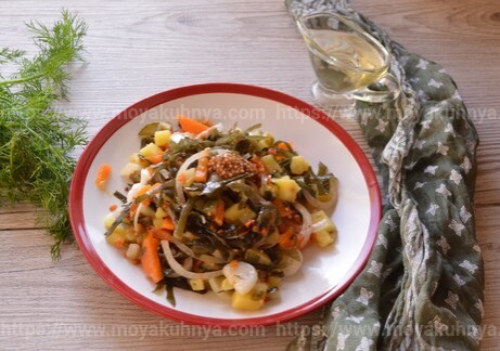 салат из морской капусты простой и вкусный