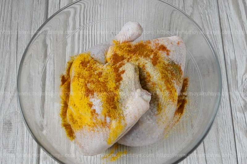 курица на соли в духовке рецепт