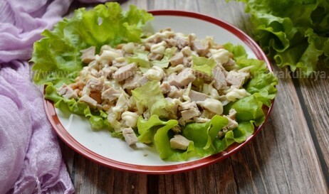 рецепты салатов со свининой и фасолью