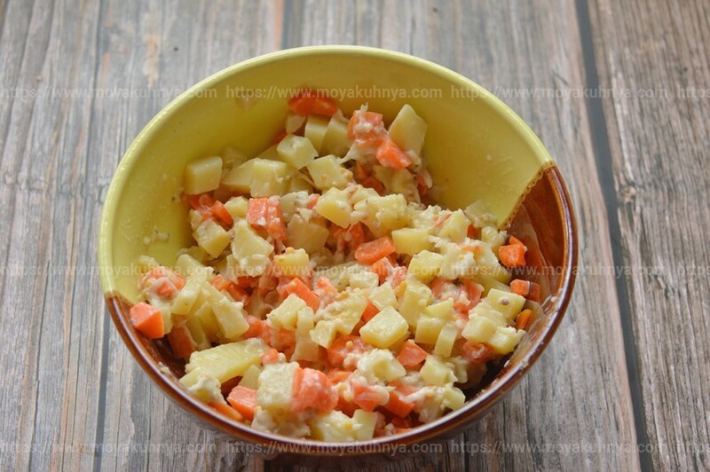 салат из картошки морковки соленых огурцов
