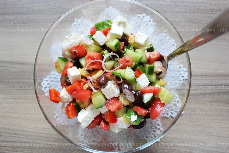как приготовить греческий салат рецепт с фото